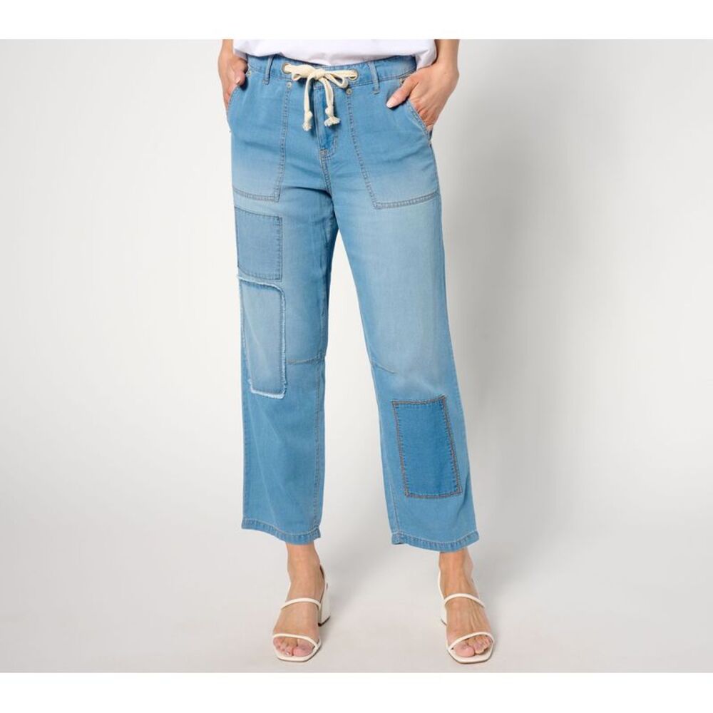 Maya J Women's Pants Sz 16 Straight Leg Ankle Pant Blue
